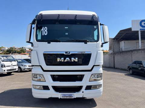 MAN TGX 29.480 6X4 2018 TRAÇADO CANELINHA AUTOMÁTICO branco — Contagem Caminhões